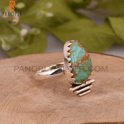 Kingman Turquoise 925 Sterling Silver Pretty Ring