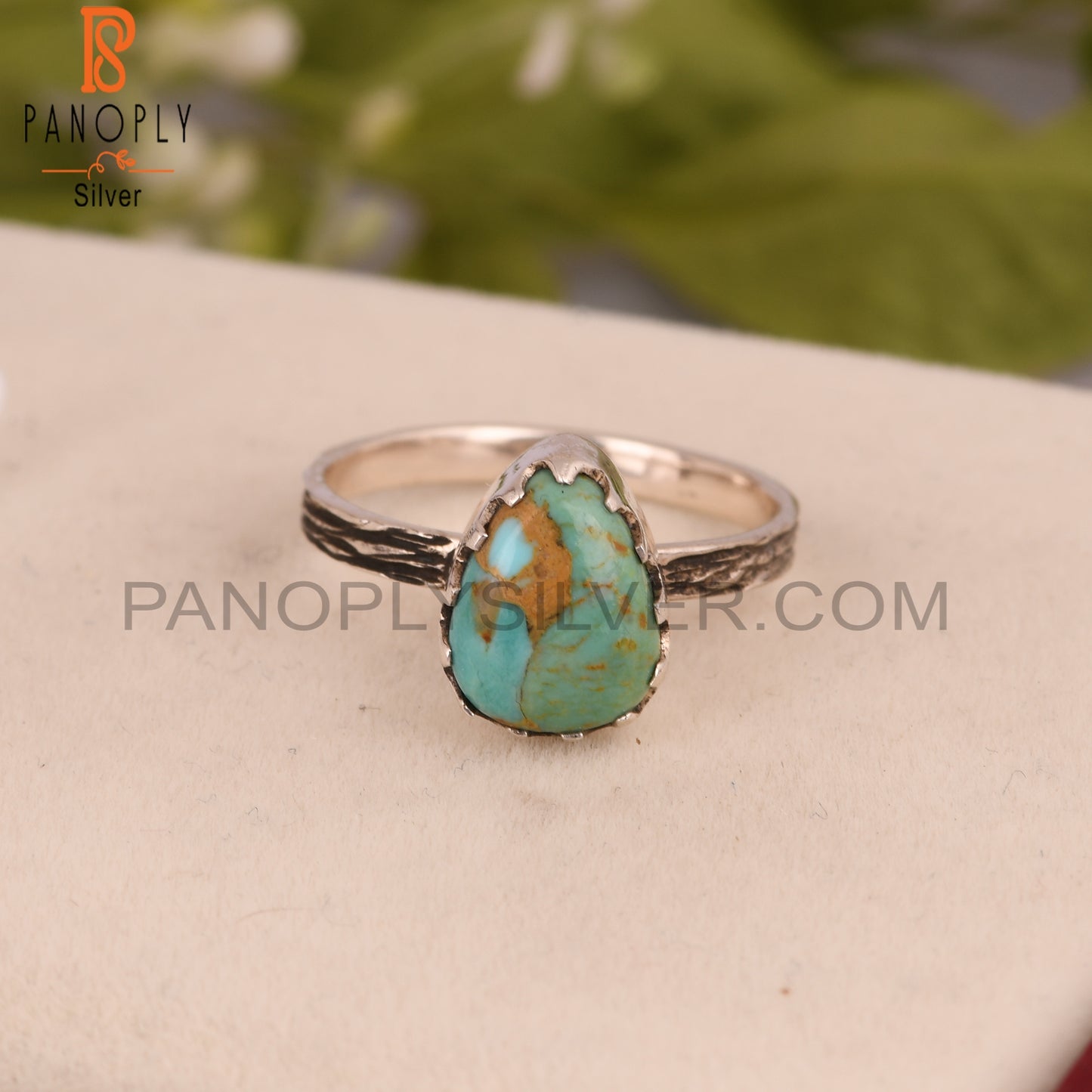 Kingman Turquoise 925 Sterling Silver Ring For Him