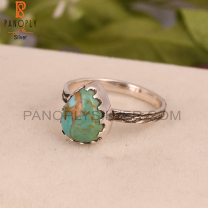 Kingman Turquoise 925 Sterling Silver Ring For Him