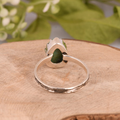 Kingman Turquoise 925 Sterling Silver Ring For Him