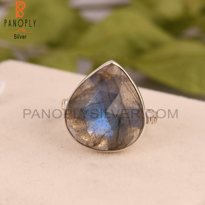 Labradorite 925 Sterling Silver Unique Ring