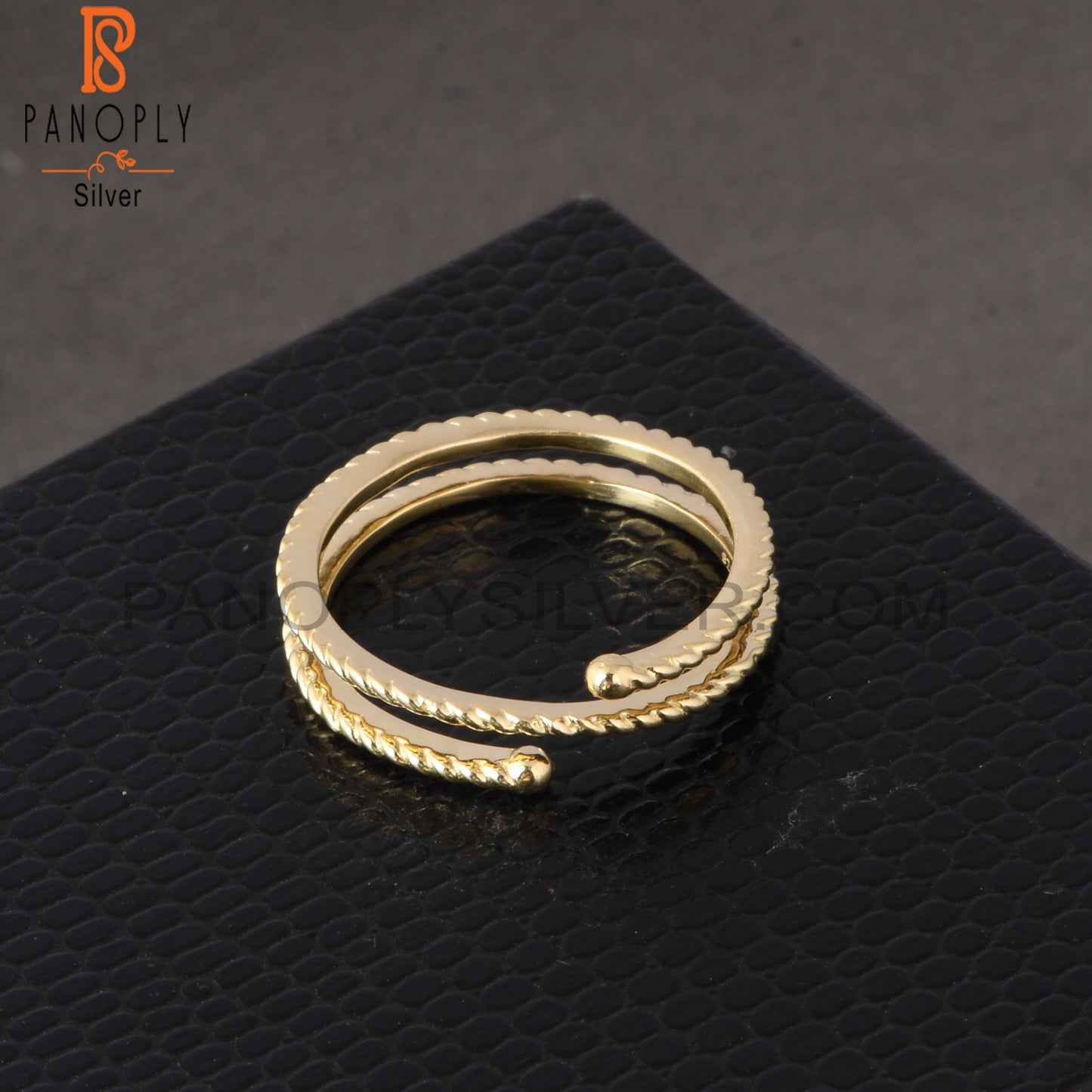 Triple Layer 925 Quality Adjustable Open Rings