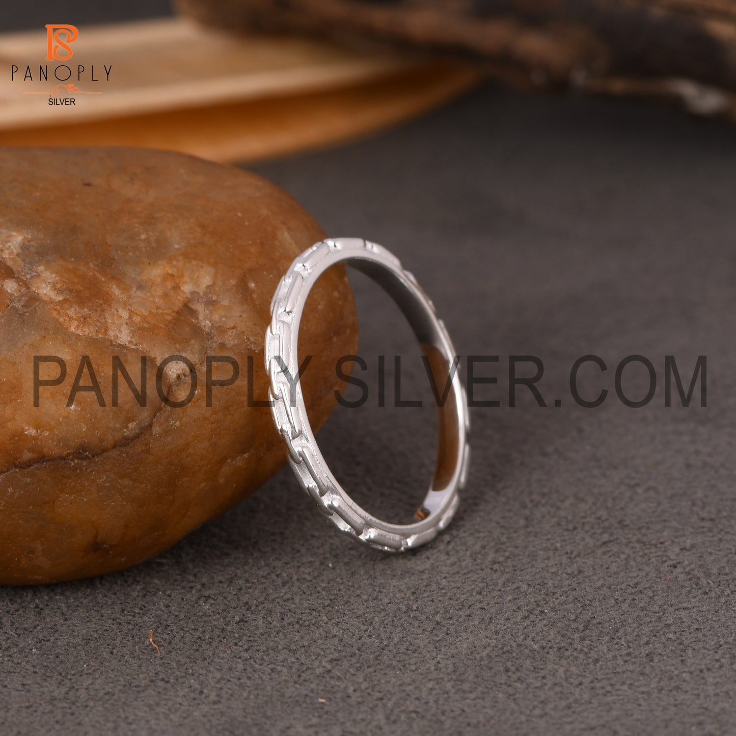 Fine 925 Silver Cable Chain Knuckle Ring