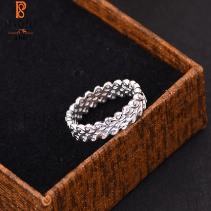 925 Quality Interlinked Heart Spinner Rings