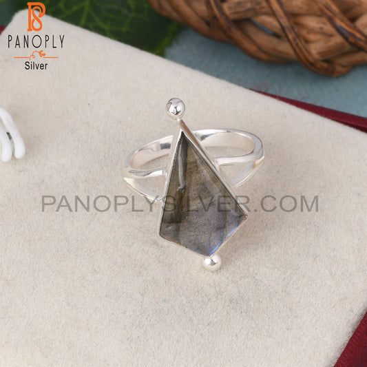 Labradorite 925 Kite Sterling Silver Ring