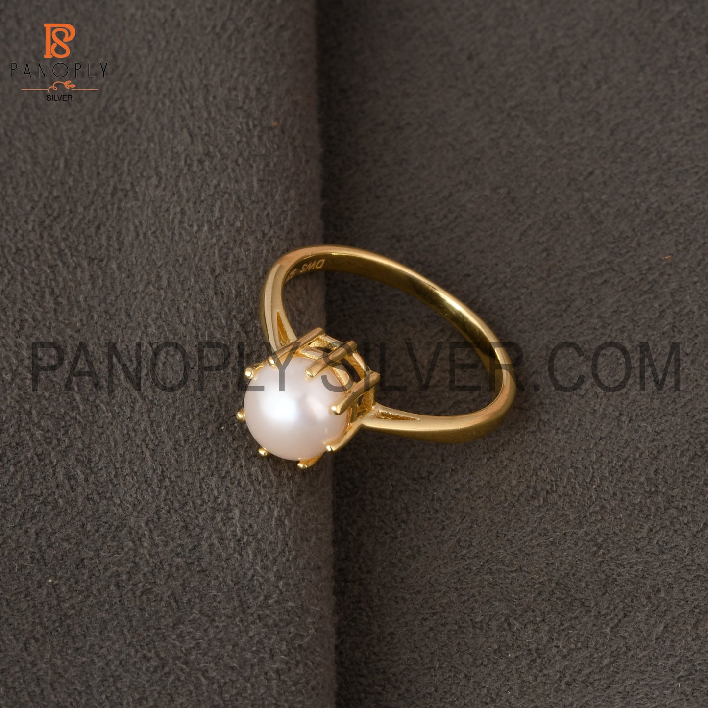 Natural Pearl 18K Gold Plated 925 Quality Rings