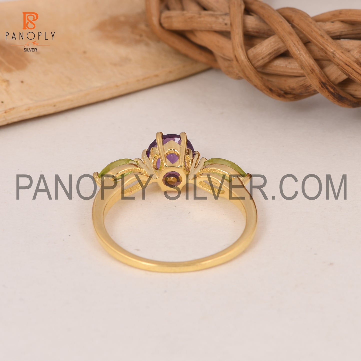 0.5 mic 18k Gold Plated Engagement Women Ring