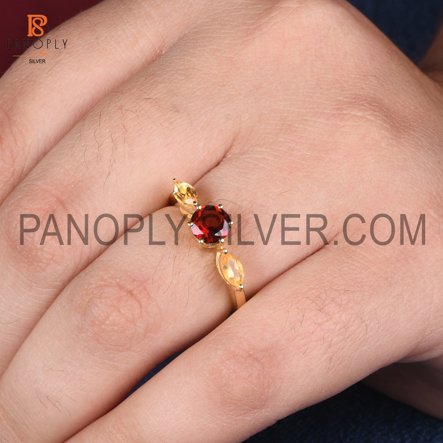 0.5 Mic 18k Gold Plated Wedding For Women's Ring