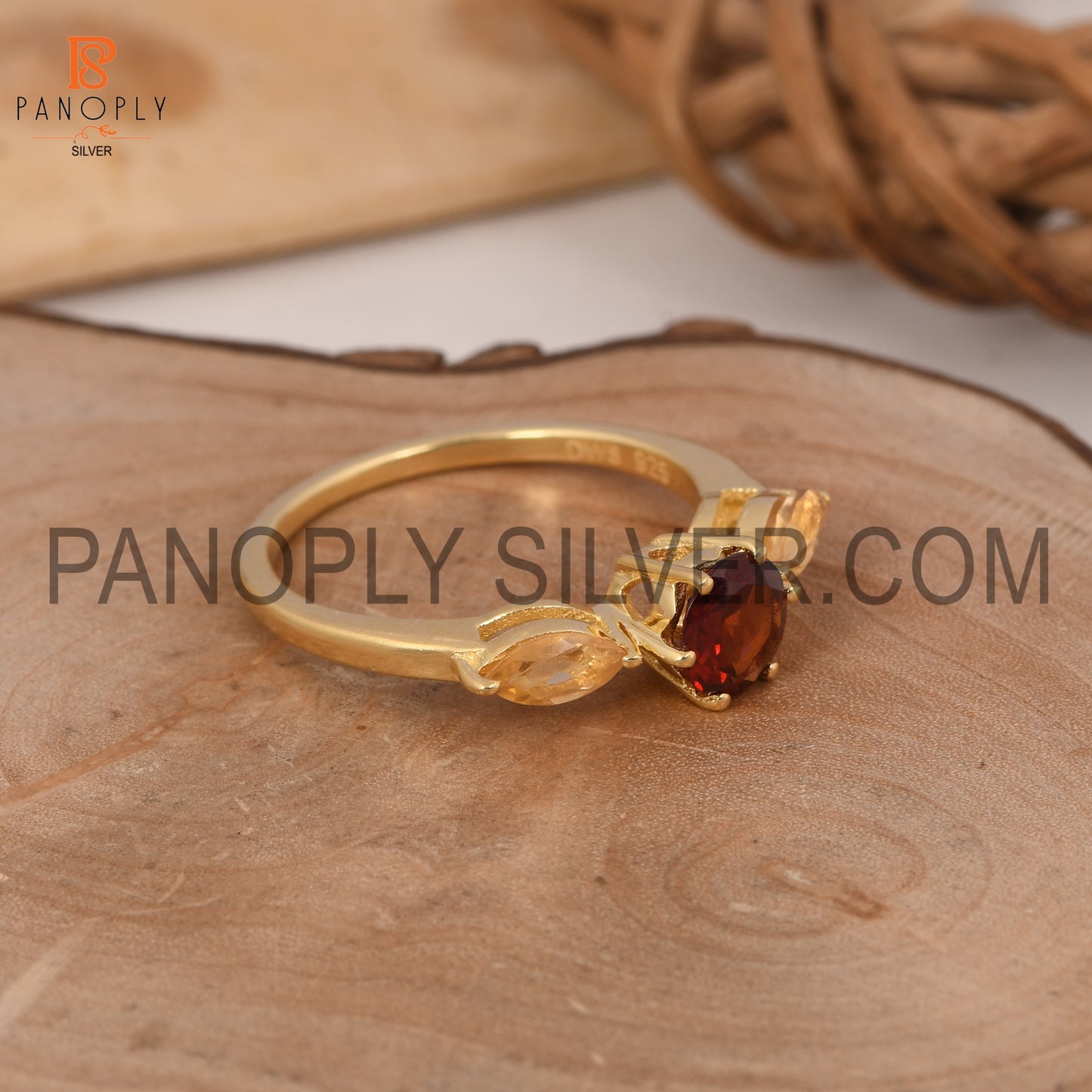 0.5 Mic 18k Gold Plated Wedding For Women's Ring