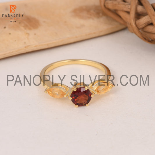0.5 Mic 18k Gold Plated Wedding For Women's Ring