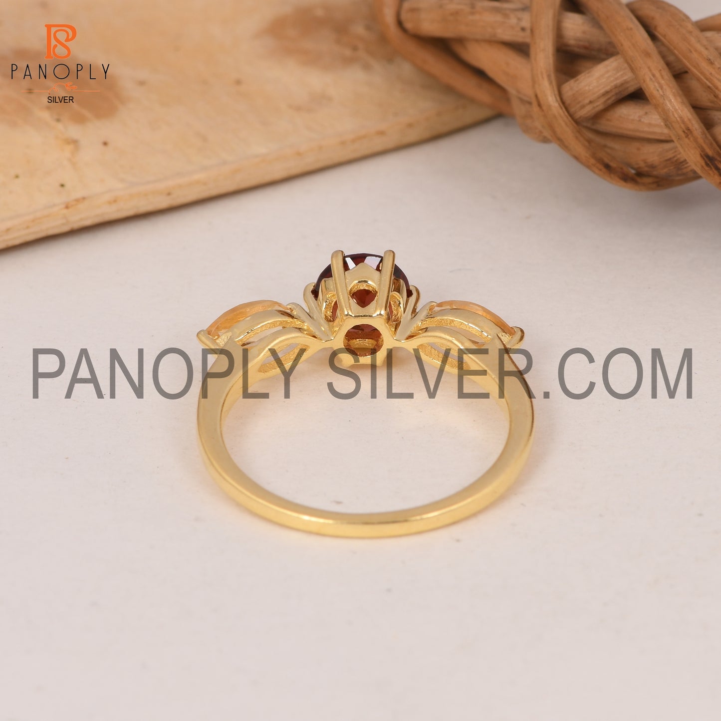 0.5 Mic 18k Gold Plated Wedding For Women's Ring