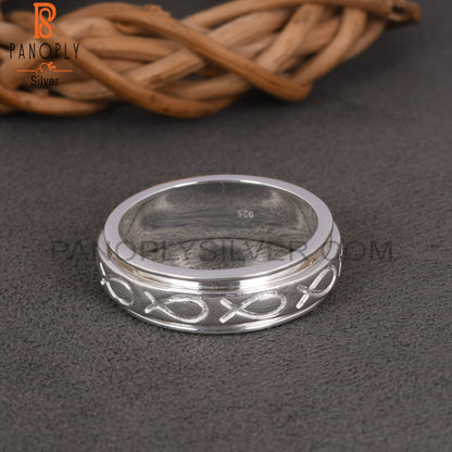 925 Qulity Ichthys Fish Rings