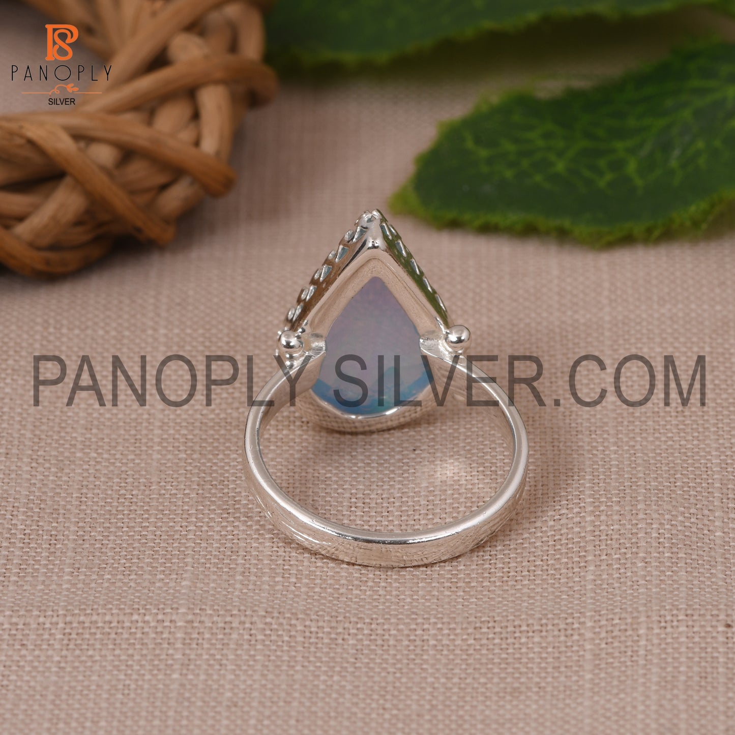 Beautiful Shining Stone 925 Silver Ring Gift for Mom