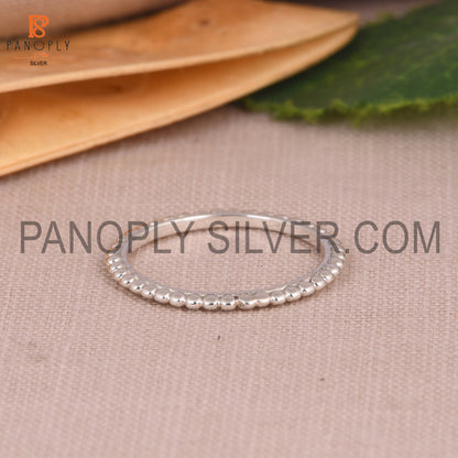 Ball 925 Silver Ring For Girl