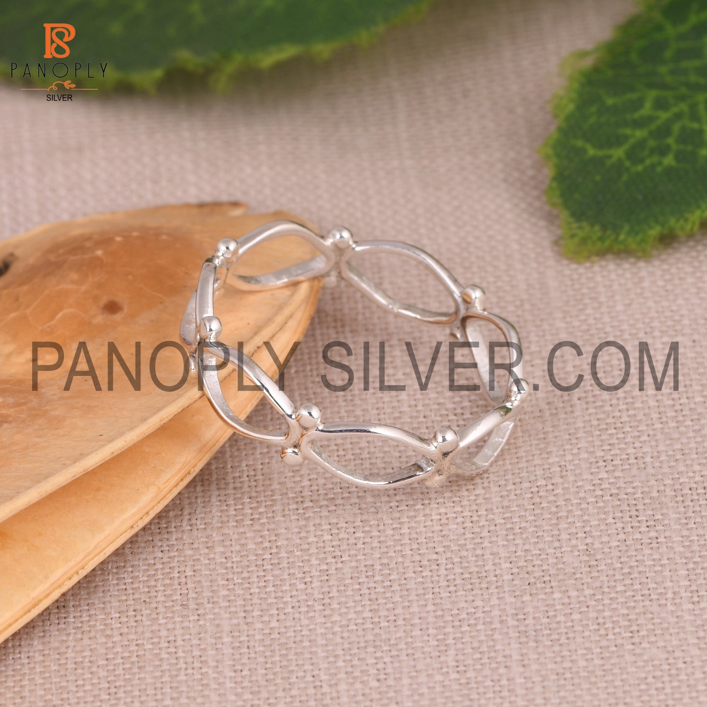 Twist 925 Silver Ring For Girls