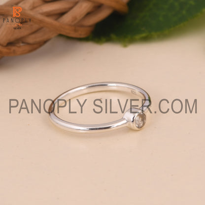 Green Amethyst Statement Ring Gift For Sister, Minimalist Rings