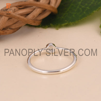 Green Amethyst Statement Ring Gift For Sister, Minimalist Rings