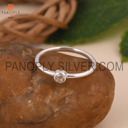 Green Amethyst Statement Ring Gift For Sister, Minimalist Rings