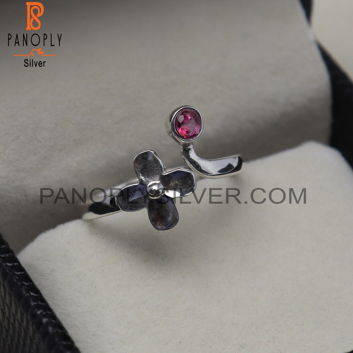 Vintage Pink Topaz Engagement Floral Beauty Rings
