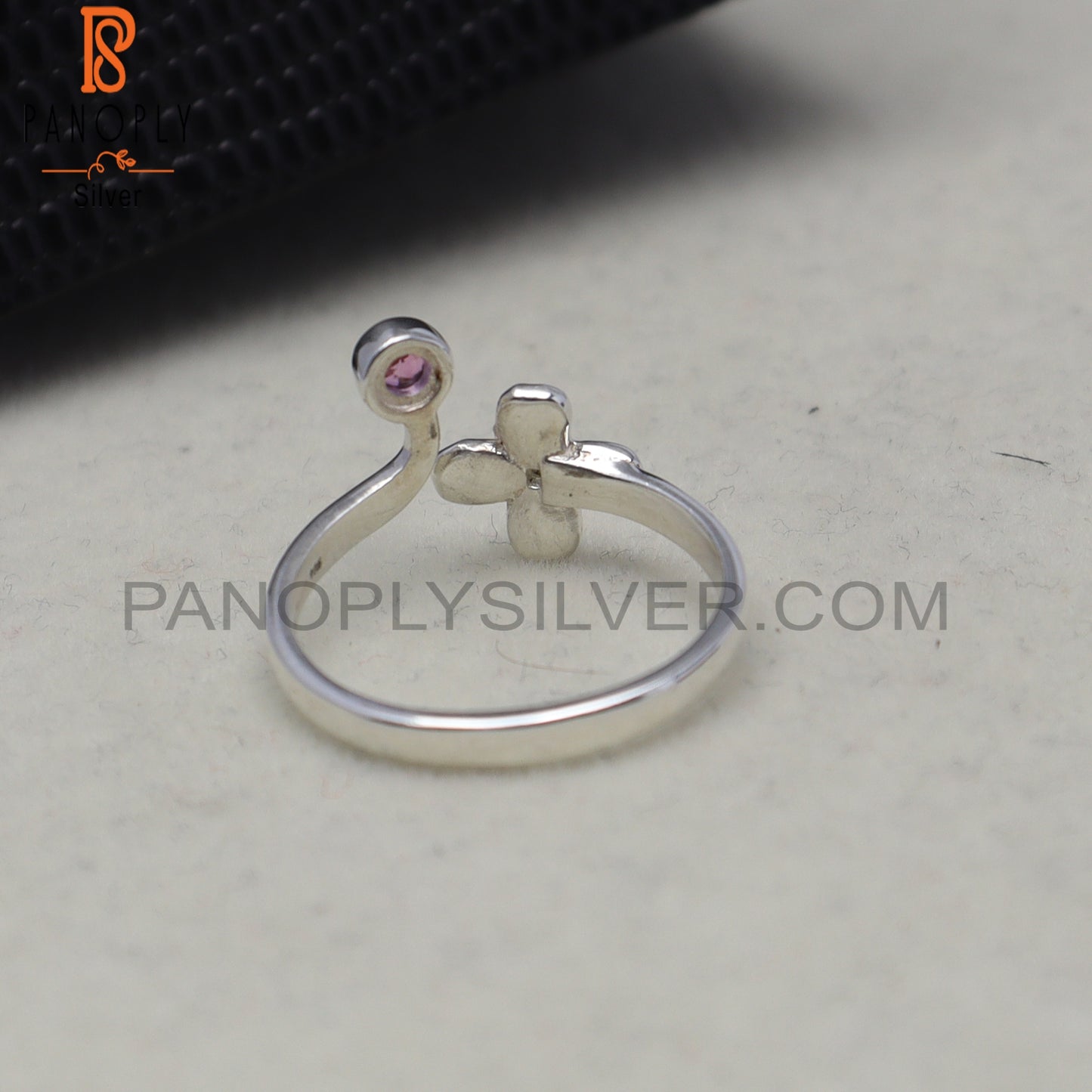 Vintage Pink Topaz Engagement Floral Beauty Rings