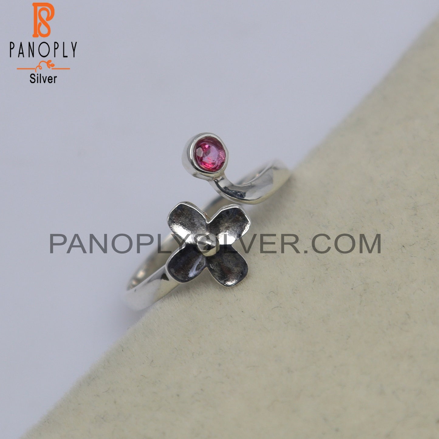 Vintage Pink Topaz Engagement Floral Beauty Rings