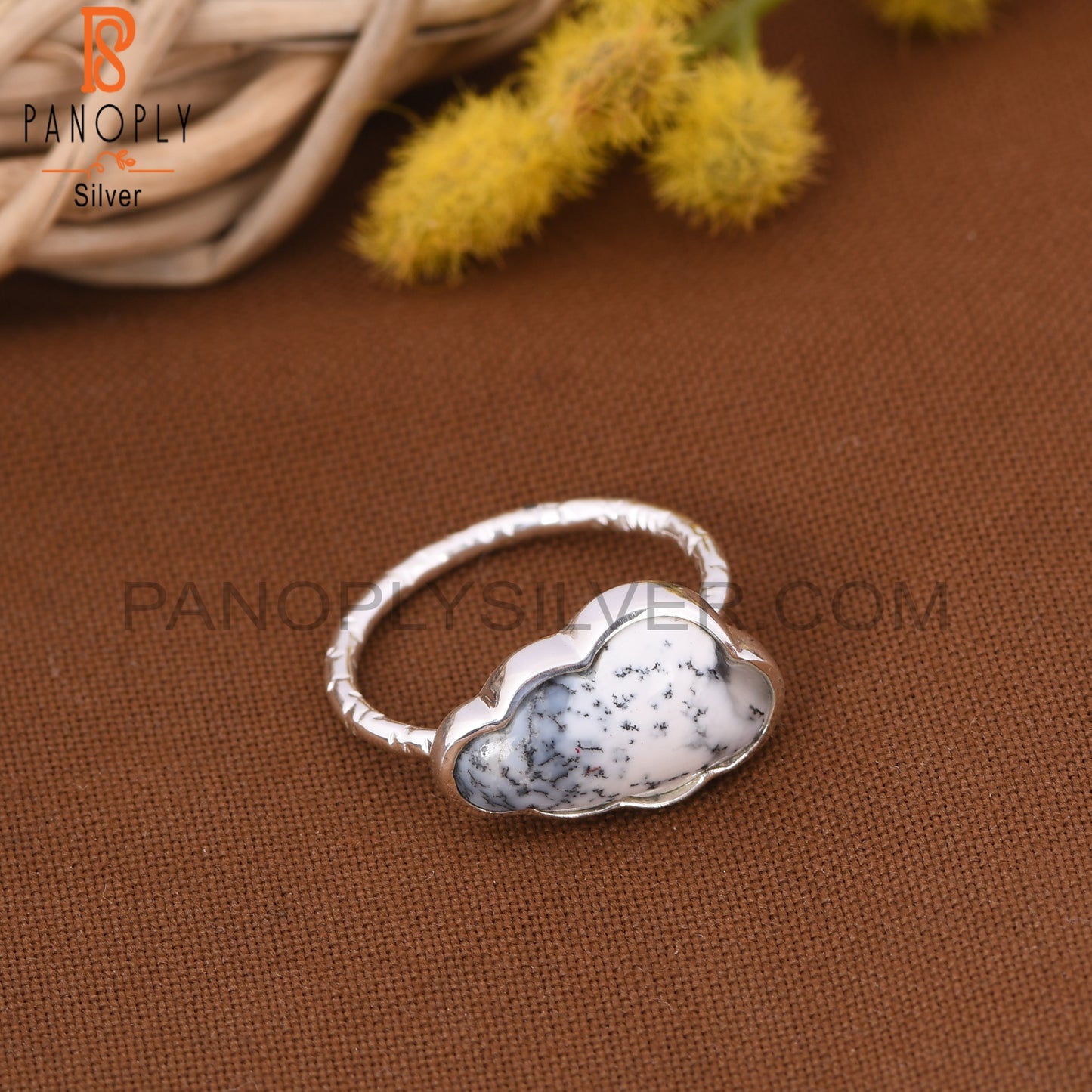 Dendrite Cloud Shape Rings For Women