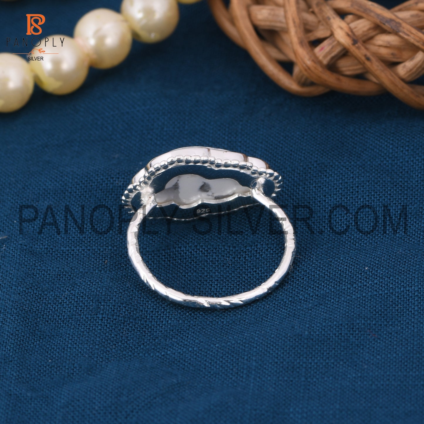 Dendrite 925 Quality Cloud Shape Silver Rings