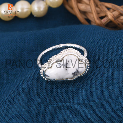 Dendrite 925 Quality Cloud Shape Silver Rings