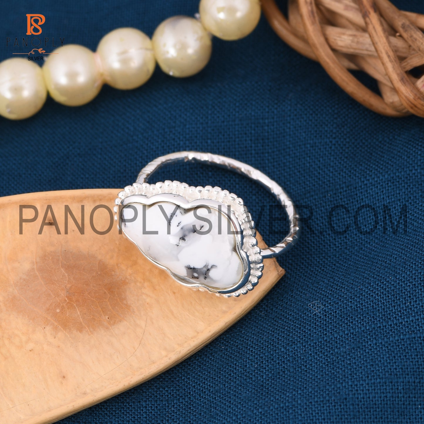 Dendrite 925 Quality Cloud Shape Silver Rings