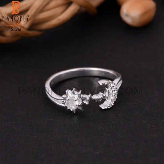 925 Quality Moon Link Heartbeat Rings