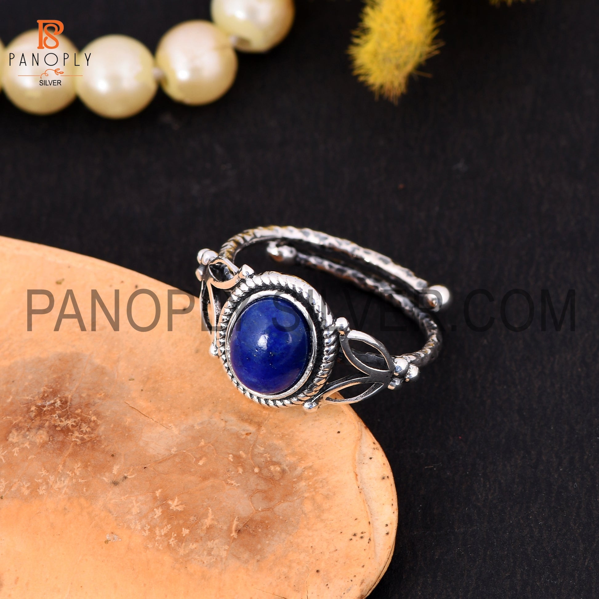 Lapis Lazuli December Birthstone dainty Ring Gift For Her