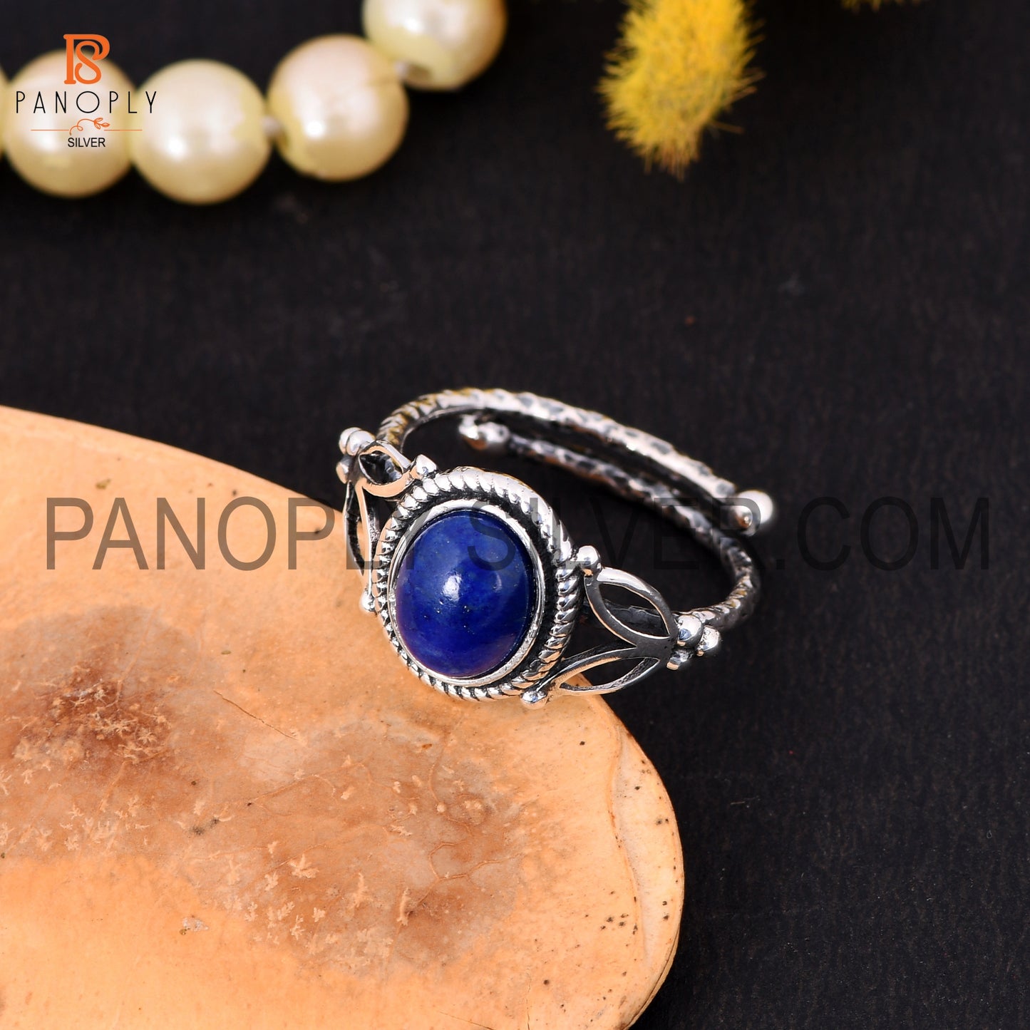 Lapis Lazuli  December Birthstone dainty Ring Gift For Her