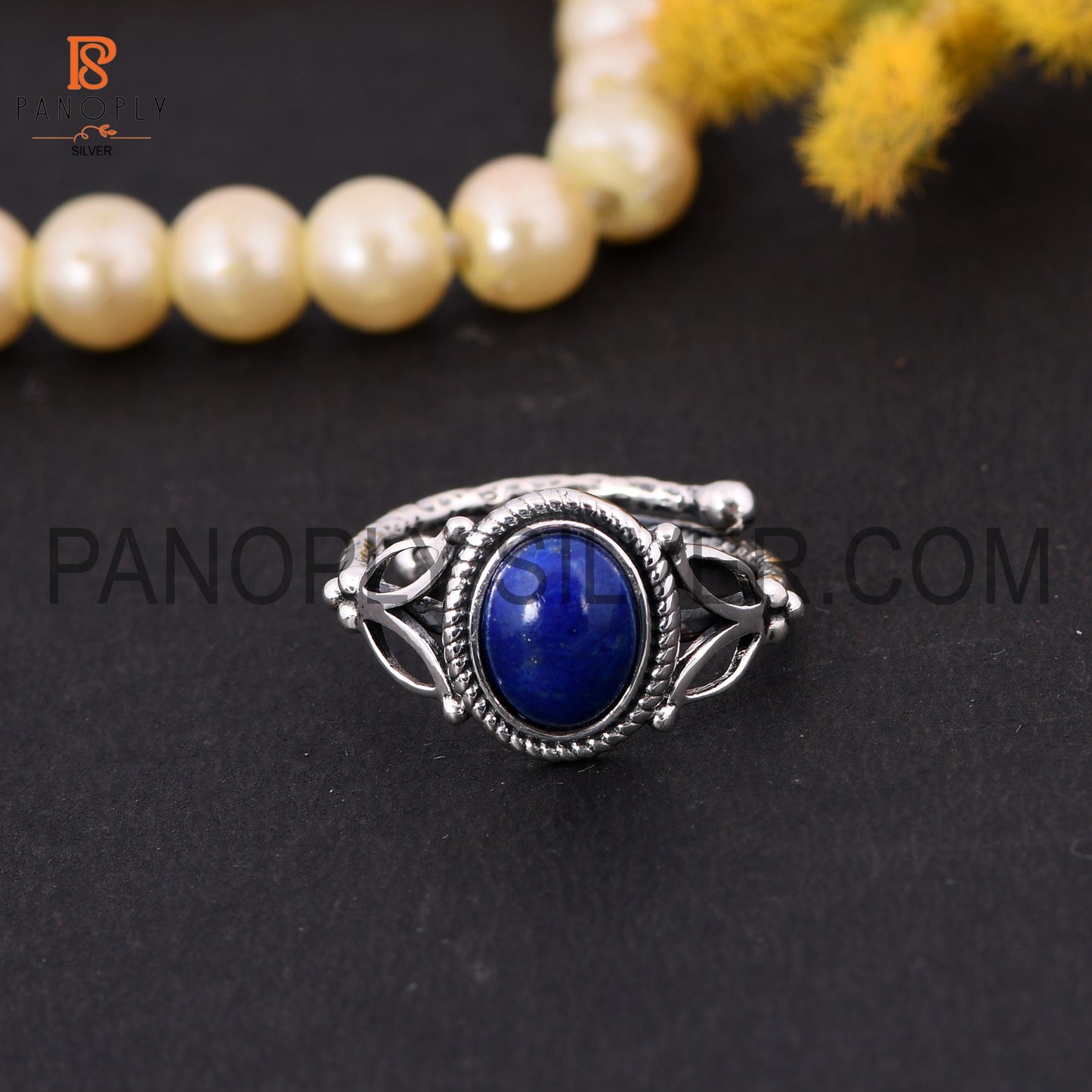 Lapis Lazuli  December Birthstone dainty Ring Gift For Her