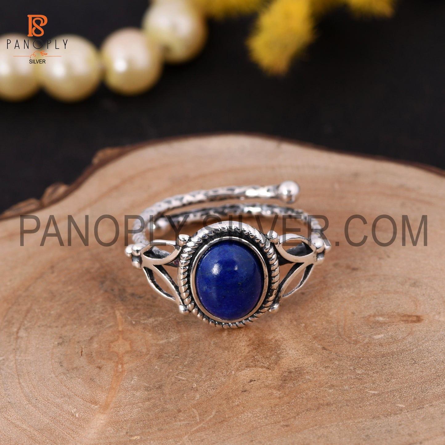 Lapis Lazuli  December Birthstone dainty Ring Gift For Her
