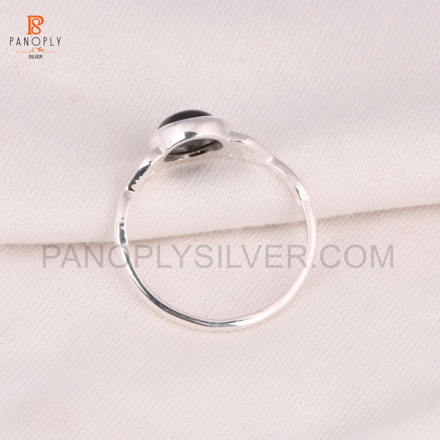 Black Spinal 925 Silver Round Filigree Rings