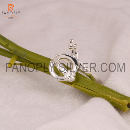 925 Sterling Silver knot Stacking Rings