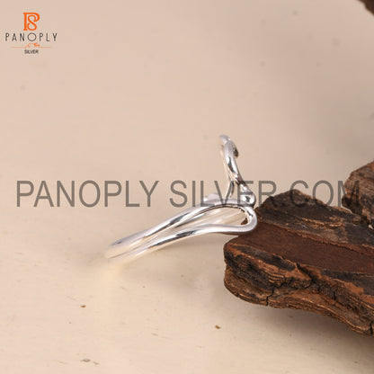 Heart Shape 925 Sterling Silver Wire Rings