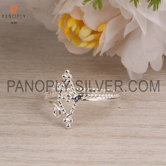 Double Band Swirl 925 Sterling Silver Ring