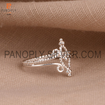 Double Band Swirl 925 Sterling Silver Ring
