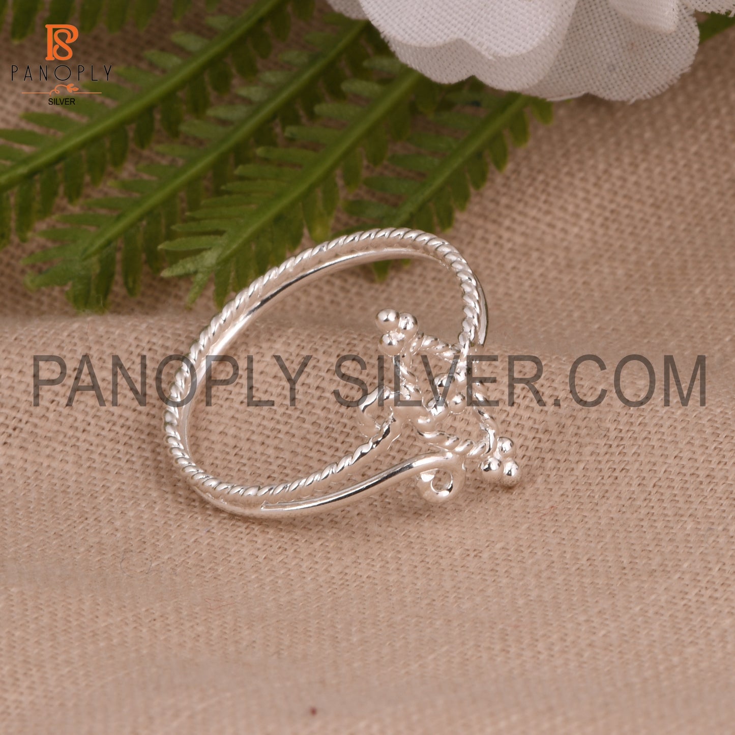 Double Band Swirl 925 Sterling Silver Ring
