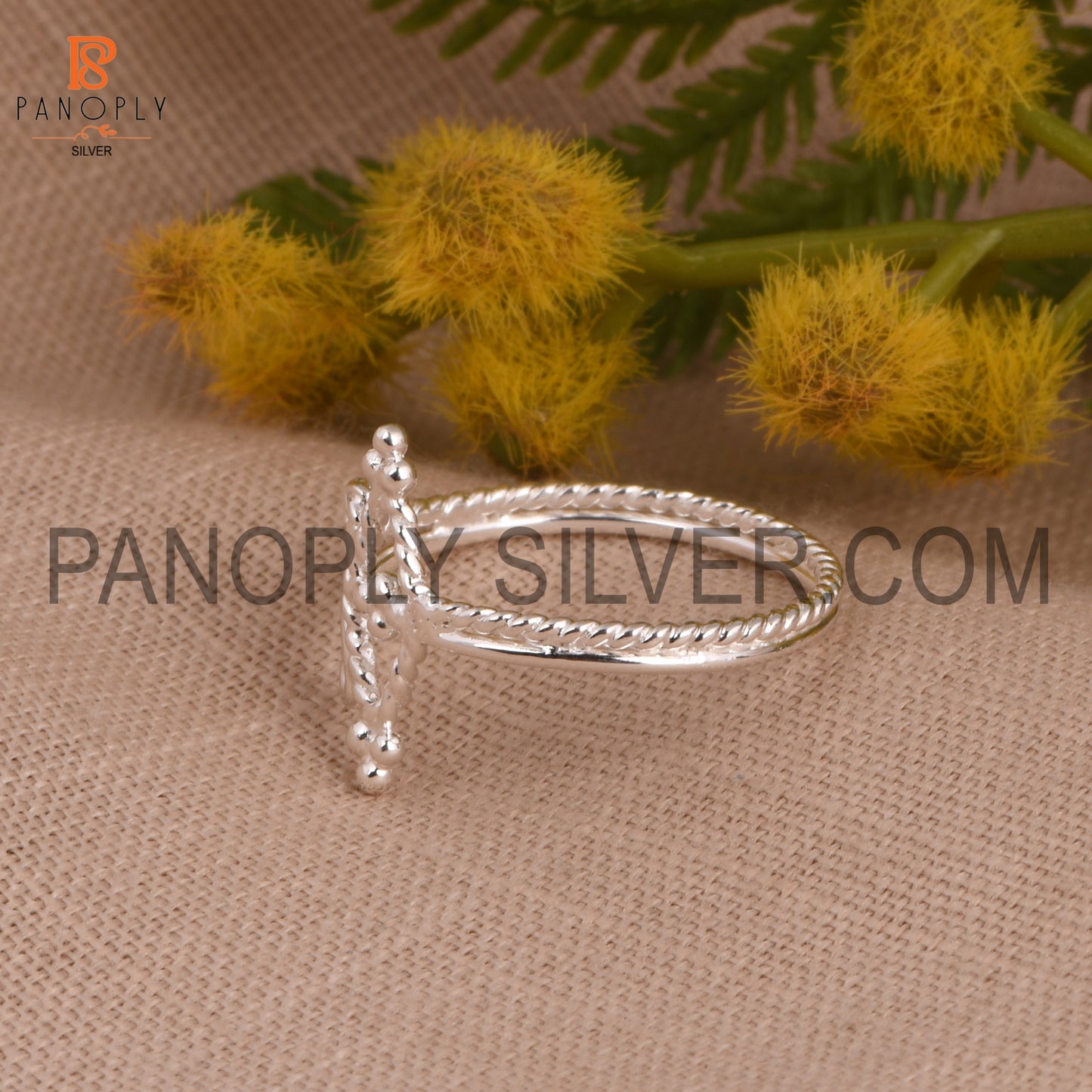 Double Band Swirl 925 Sterling Silver Ring