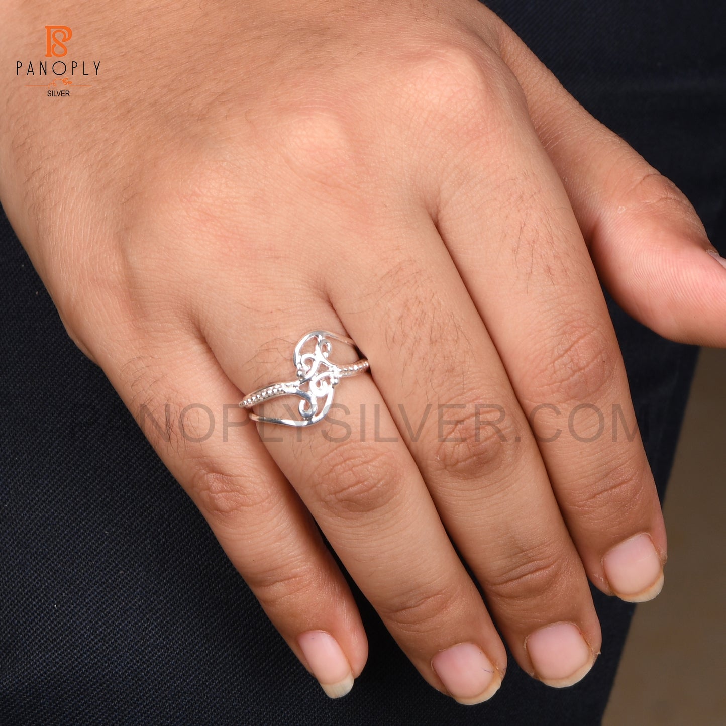 Sterling Silver Filigree Ring, Delicate Spiral Jewelry
