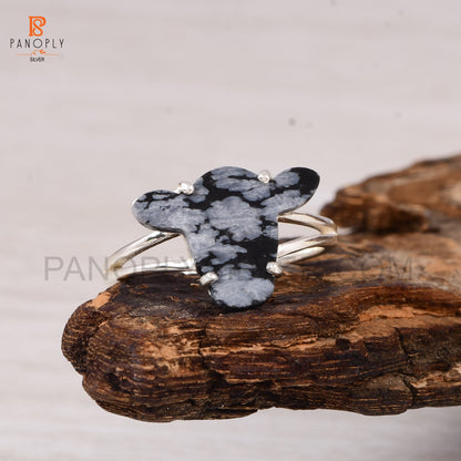Sterling Silver Cow Head Ring - Ideal for Animal Lovers