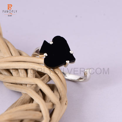 Black Onyx Spades Ring - Casino-Inspired Gambling Jewelry