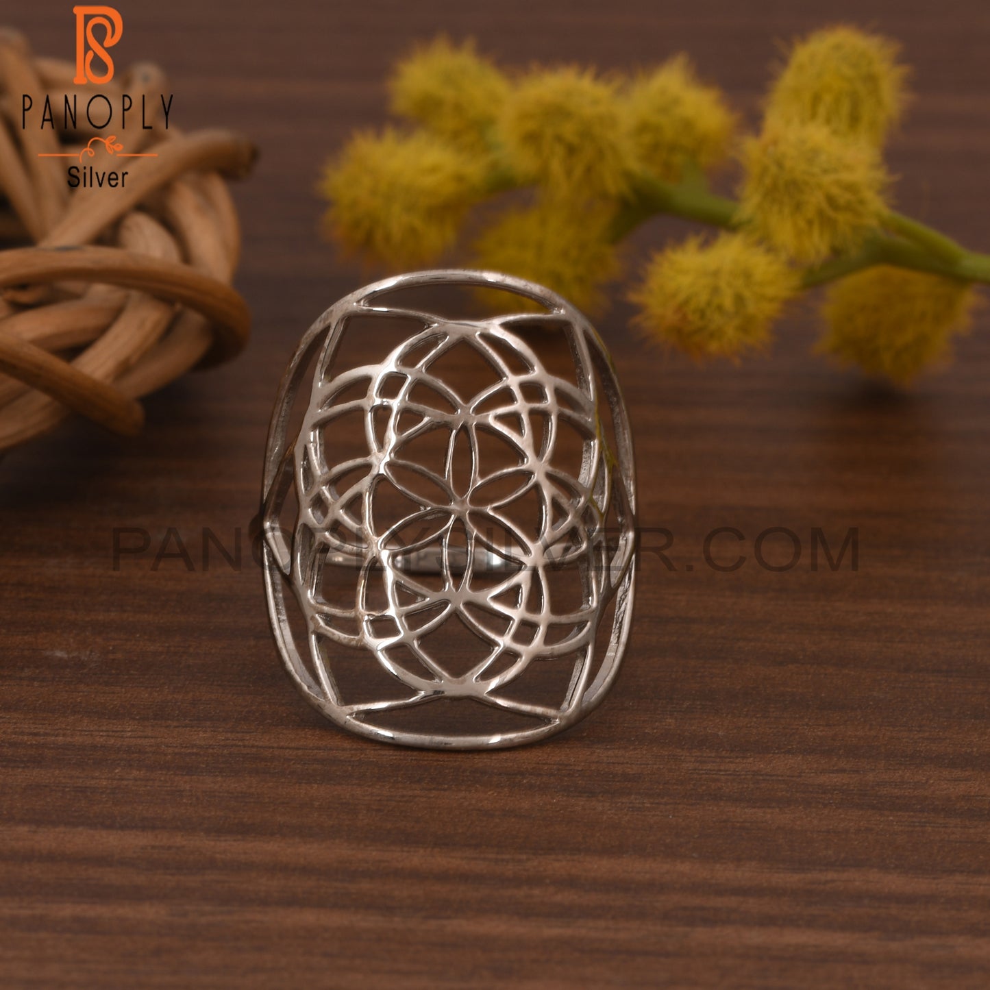Flower Mandala Rings For Womens