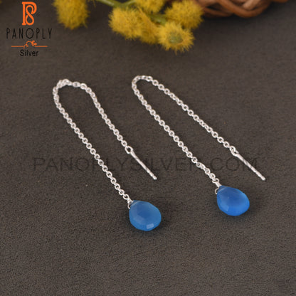 Threaded 14K Gold Plated 925 Sterling Silver Earrings