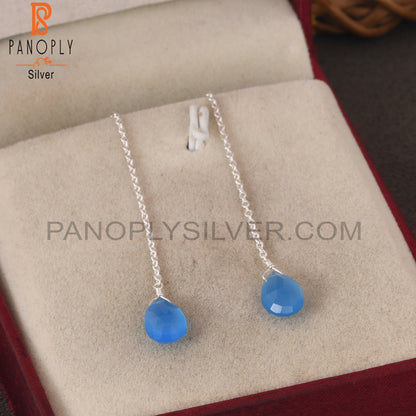 Threaded 14K Gold Plated 925 Sterling Silver Earrings