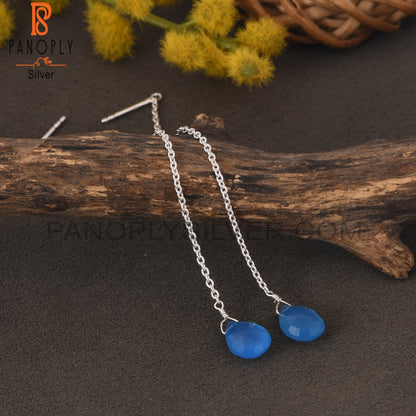 Threaded 14K Gold Plated 925 Sterling Silver Earrings