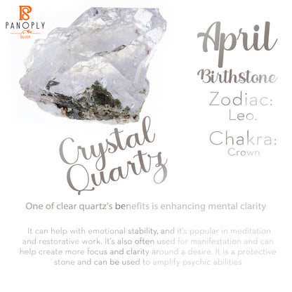 Crystal Quartz Trillion 925 Sterling Silver Ring