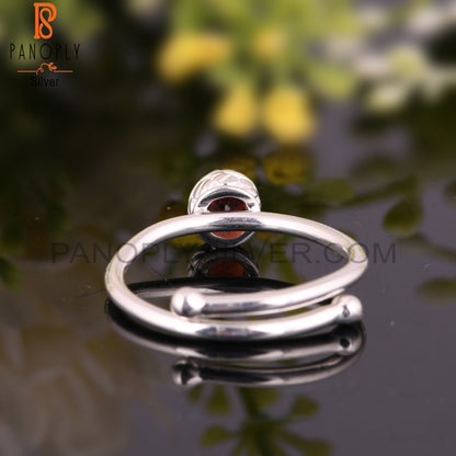 Garnet 925 Sterling Silver Ring